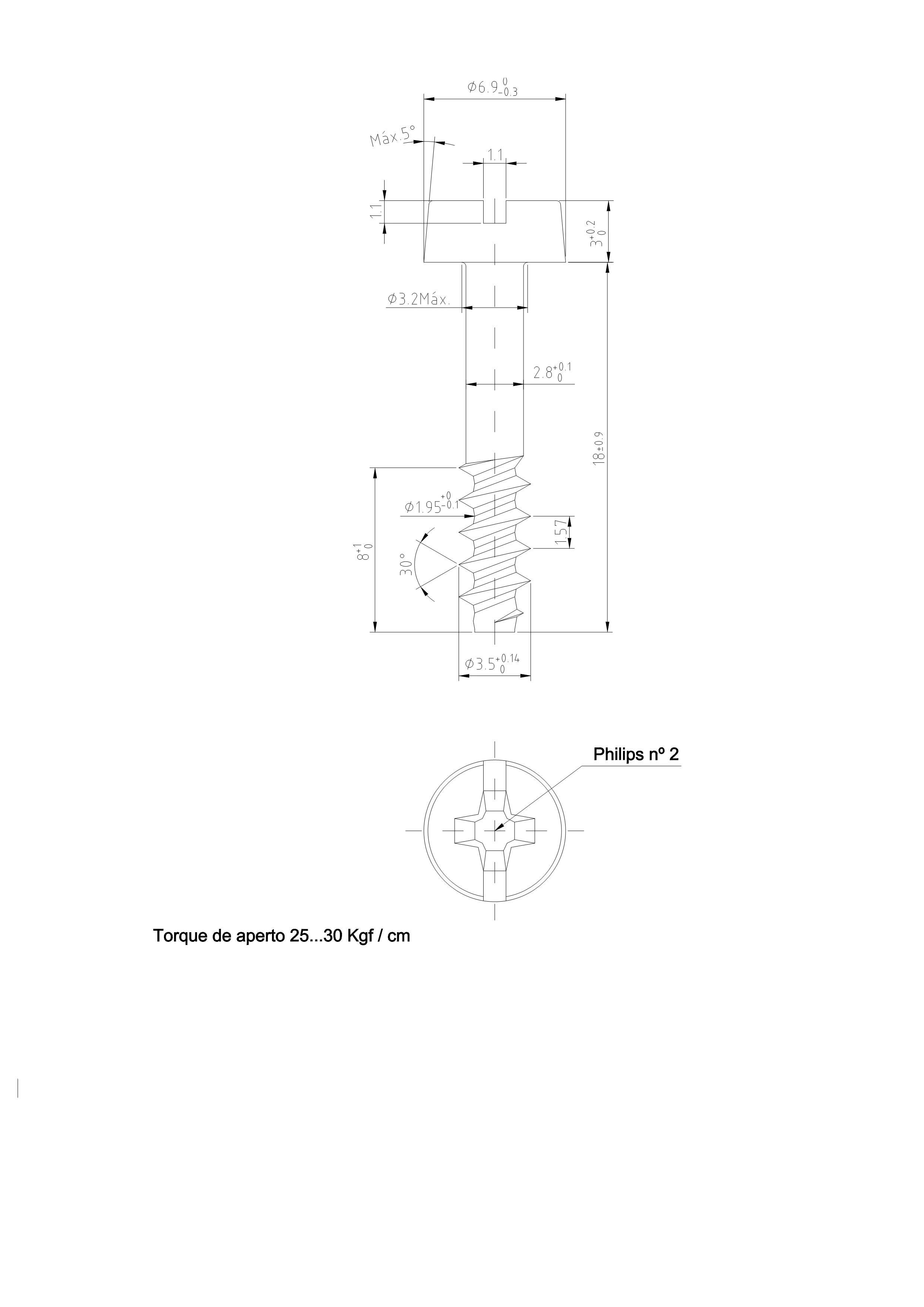 Screw 3,5X18 Bla screw tip end for Self Tapping Chess Slot Combined/slot +Cross Reces For Plastic 3.5 