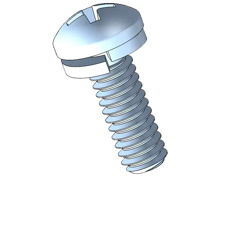 8-32 x 3/8" Pan Head Phillips SEMS Screws with Spring Washer Steel Blue Zinc Plated