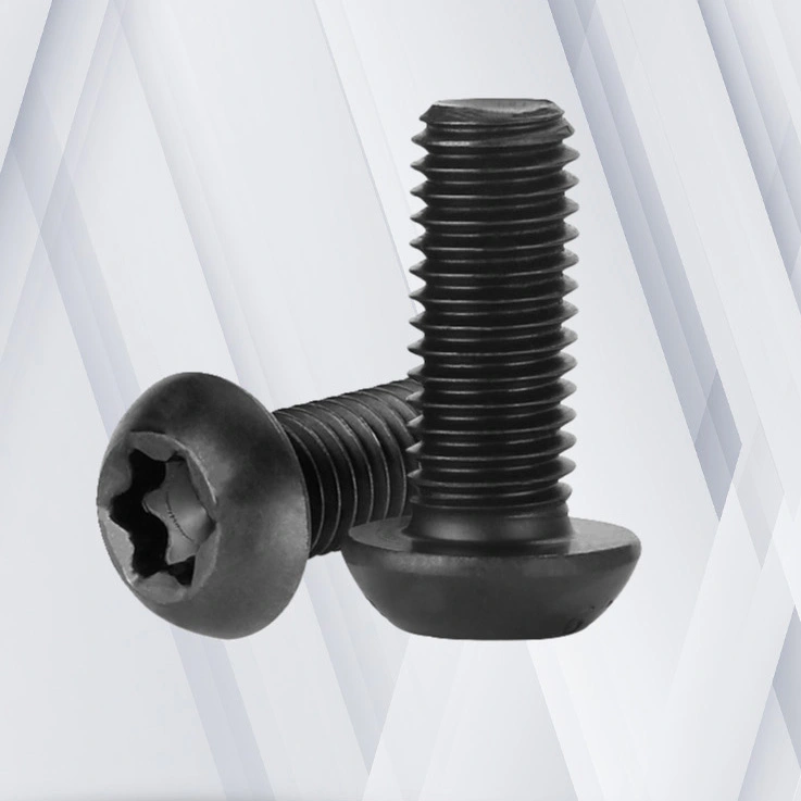 10-32 x 7/16“ Button Head Torx Machine Screw Steel Black 