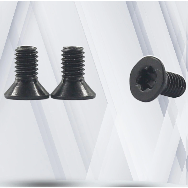 M3 x 4 mm Flat Head 82° Torx Machine Screw Steel Black