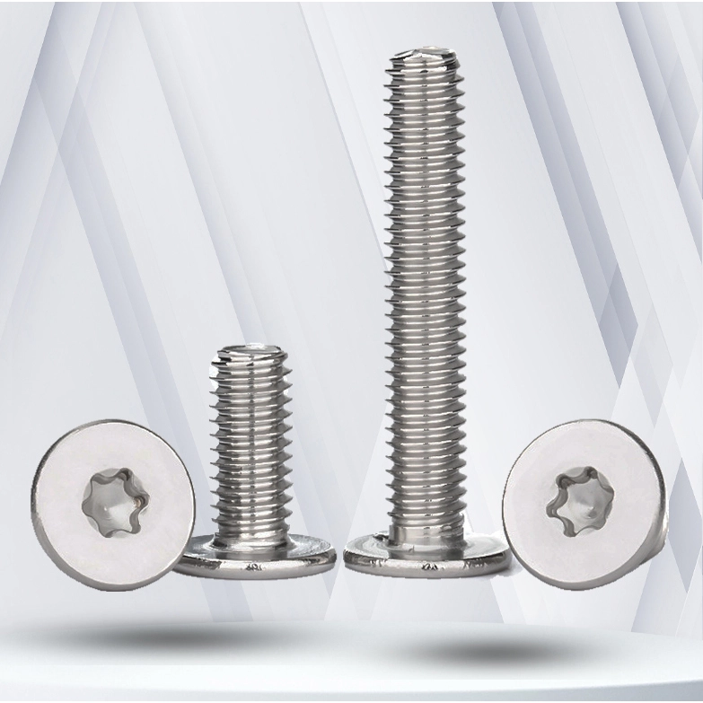 M6 x 20mm Torx Flat Head Machine Screw Carbon Steel Nickel Plated