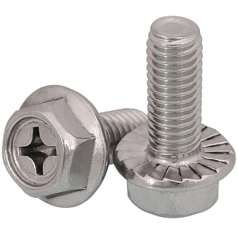 15pc 5/16-18 X 3/4" Serrated Flange Bolts & 15pc 5/16-18 Nuts - Stainless Steel