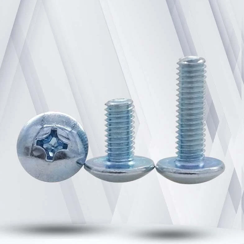 8-32 x 3/16" Truss Head Phillips Machine Screw Steel Blue Zinc Plated