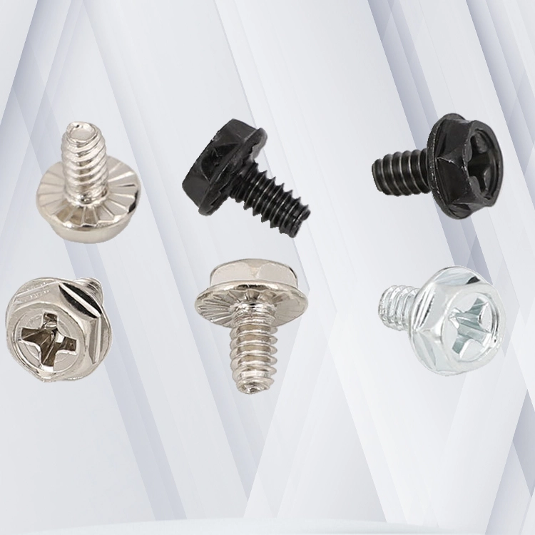 4-40 × 1/4 Hex Washer Serration Phillips Thread Forming  Screws for Metal  SUS304 Stainless Steel Inox