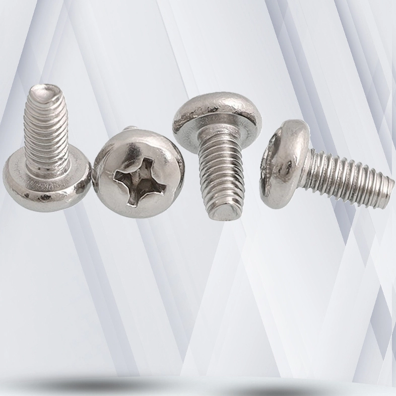 M2.5 × 8mm Pan Head Phillips Thread Forming Screws for Metal SUS304 Stainless Steel Inox