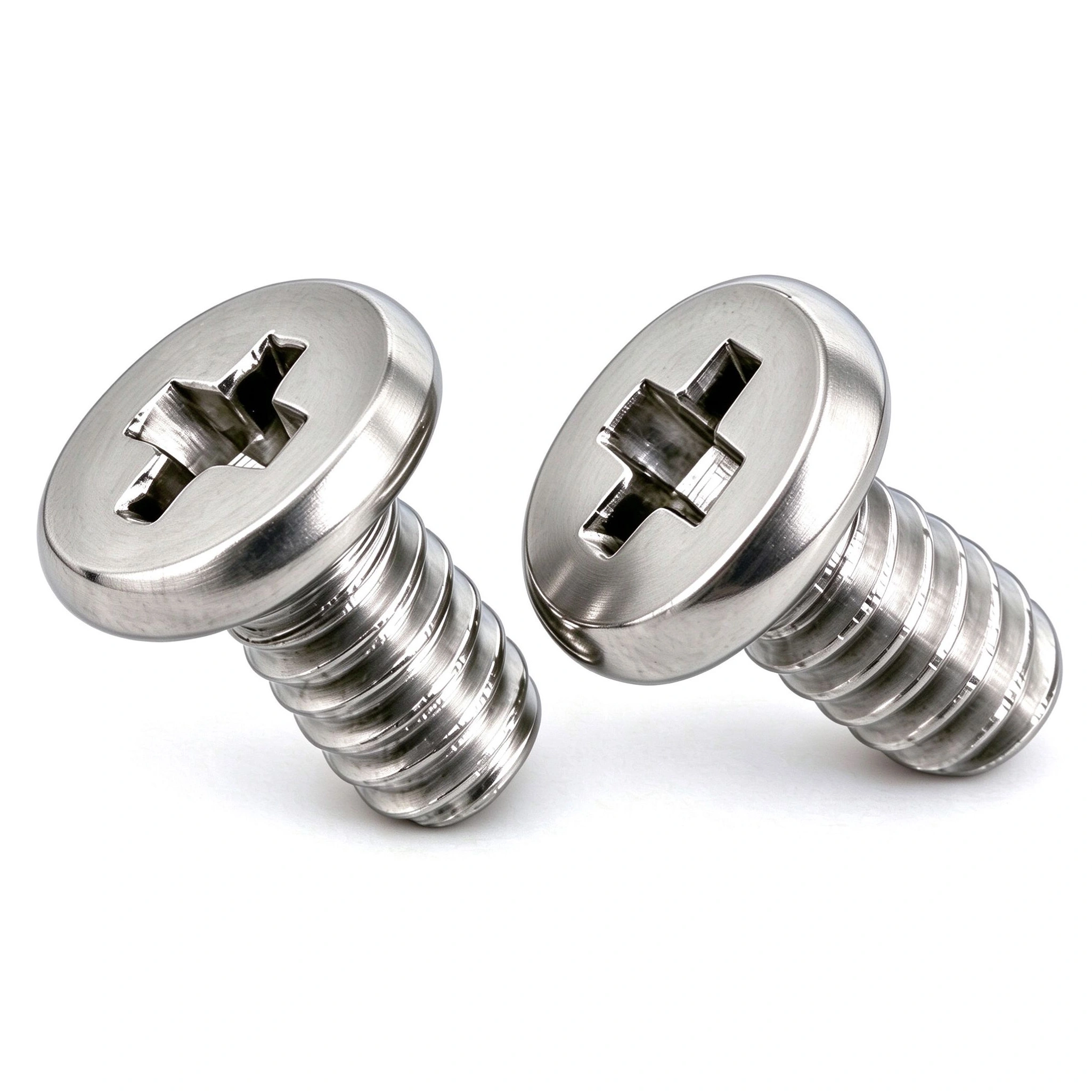M1.2 x 2mm Phillips Flat Head Machine Screw SUS304 Stainless Steel 