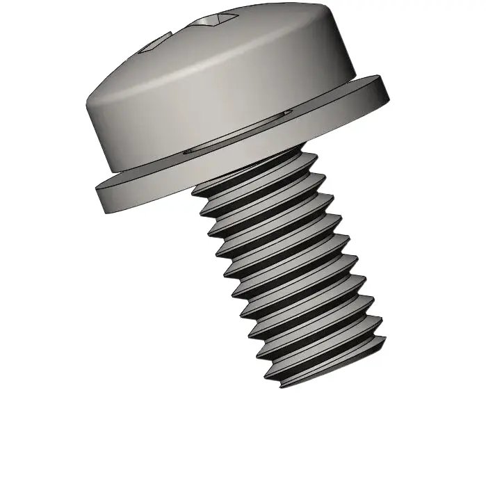 M3 x 6mm Pan Head Phillips SEMS Screws with Flat Washer SUS304 Stainless Steel Inox