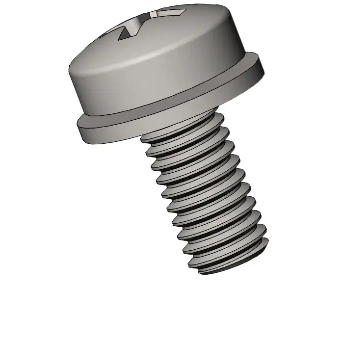 M4 x 9mm Pan Head Phillips SEMS Screws with Flat Washer SUS304 Stainless Steel Inox