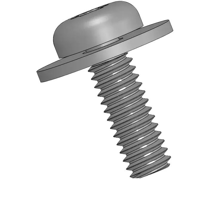 8-32 x 1/2" Pan Head Torx SEMS Screws with Flat Washer SUS304 Stainless Steel Inox