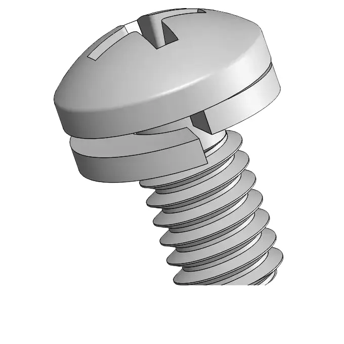8-32 x 5/16" Pan Head Phillips SEMS Screws with Spring Washer SUS304 Stainless Steel Inox