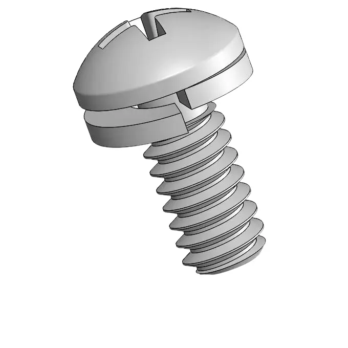 10-32 x 7/16" Pan Head Phillips SEMS Screws with Spring Washer SUS304 Stainless Steel Inox