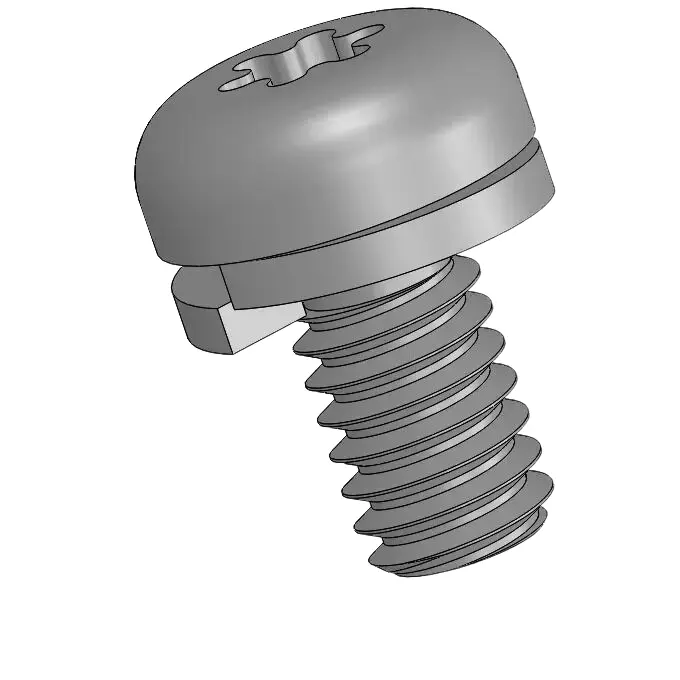 8-32 x 5/16" Pan Head Torx SEMS Screws with Spring Washer SUS304 Stainless Steel Inox