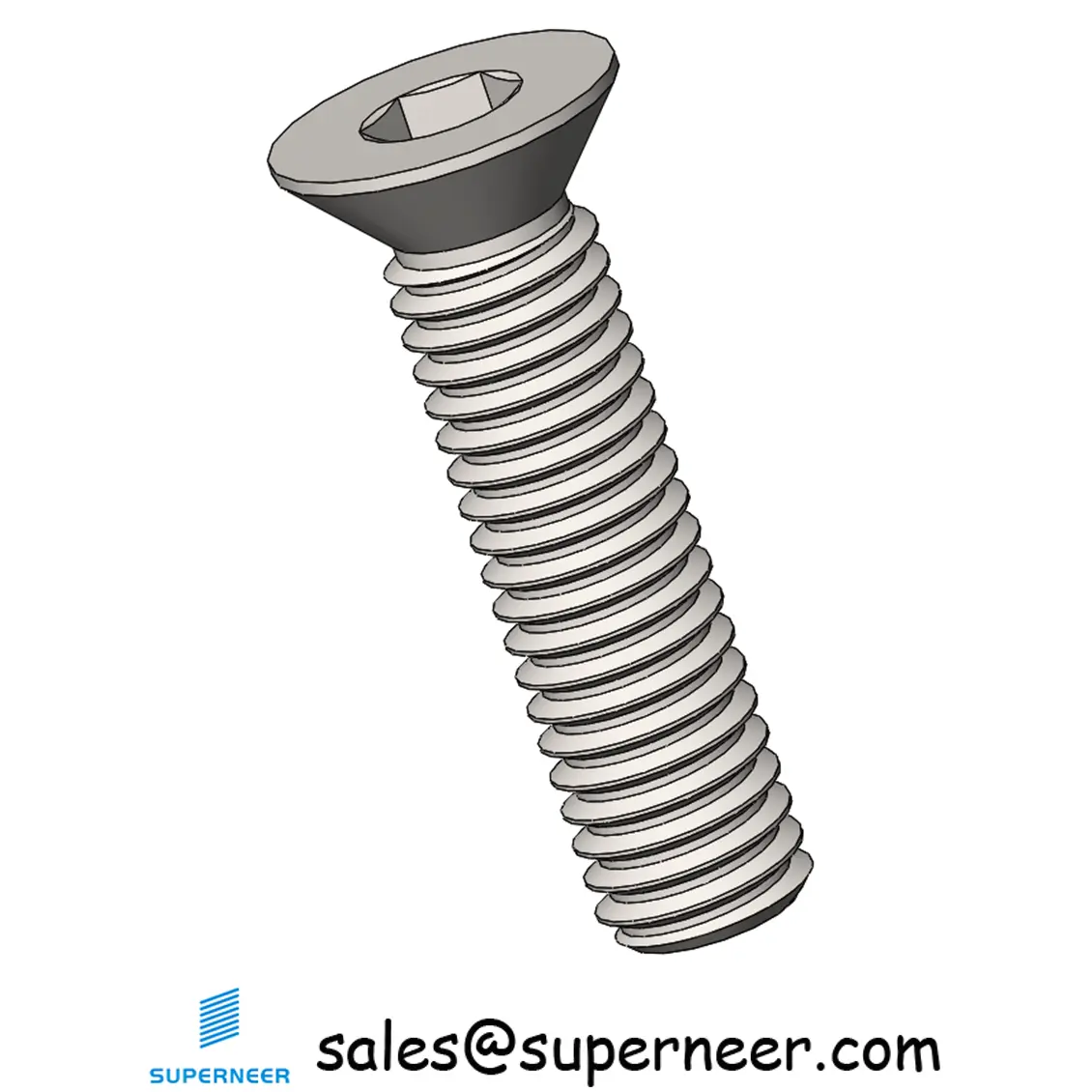 M3 x 12 mm Flat Head 82° Socket Cap Machine Screw SUS304 Stainless Steel Inox