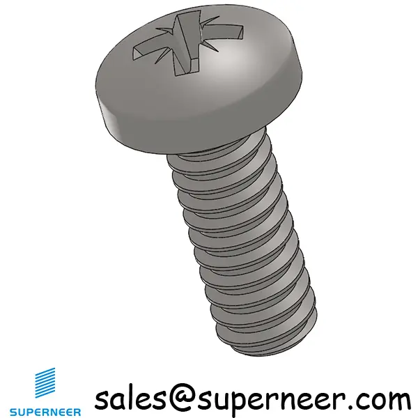 4-40 x 5/16" Pan Head Pozi Machine Screw SUS304 Stainless Steel Inox ANSI/ASME B18.6.3