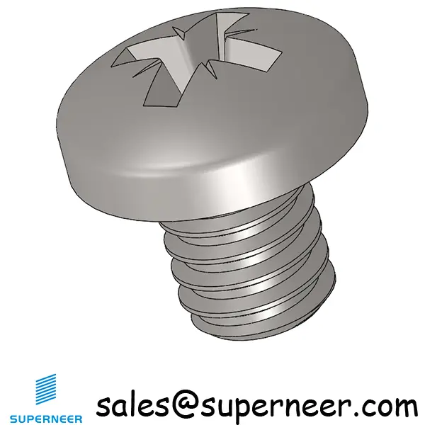 5-40 x 5/32" Pan Head Pozi Machine Screw SUS304 Stainless Steel Inox ANSI/ASME B18.6.3