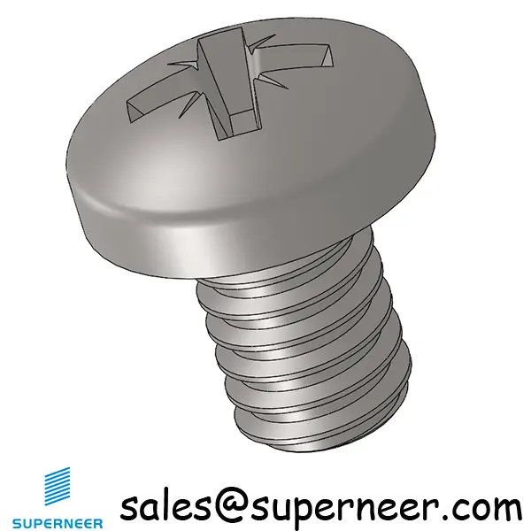 5-40 x 3/16" Pan Head Pozi Machine Screw SUS304 Stainless Steel Inox ANSI/ASME B18.6.3