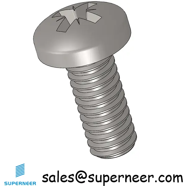 5-40 x 5/16" Pan Head Pozi Machine Screw SUS304 Stainless Steel Inox ANSI/ASME B18.6.3