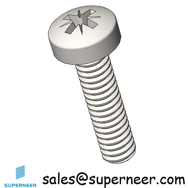 M2 x 8 mm  Pan Head Pozi Machine Screw SUS304 Stainless Steel Inox   ISO 7045