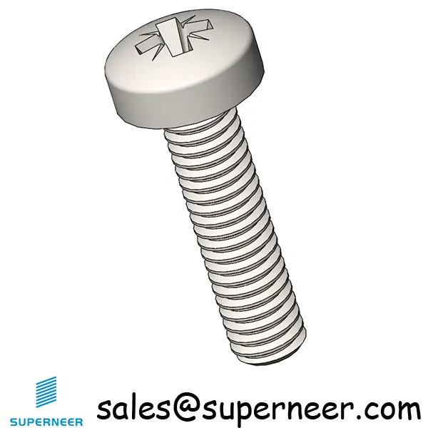 M2.5 x 10 mm  Pan Head Pozi Machine Screw SUS304 Stainless Steel Inox   ISO 7045