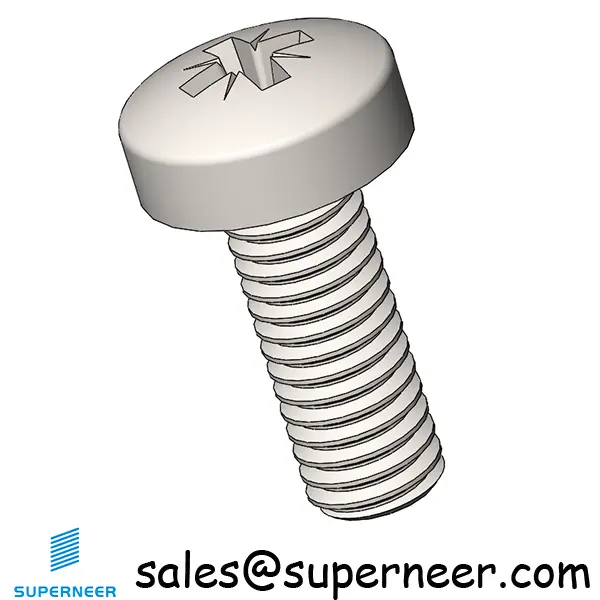 M3 x 8 mm  Pan Head Pozi Machine Screw SUS304 Stainless Steel Inox  ISO 7045