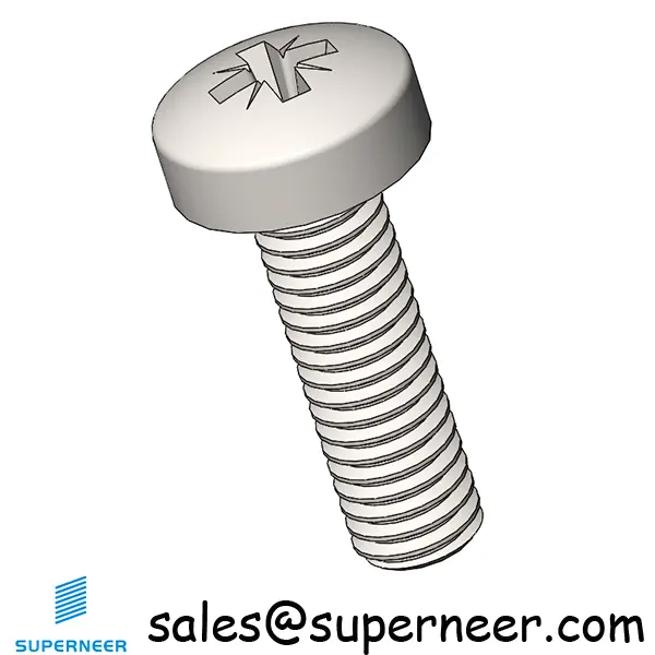 M3 x 10 mm  Pan Head Pozi Machine Screw SUS304 Stainless Steel Inox  ISO 7045