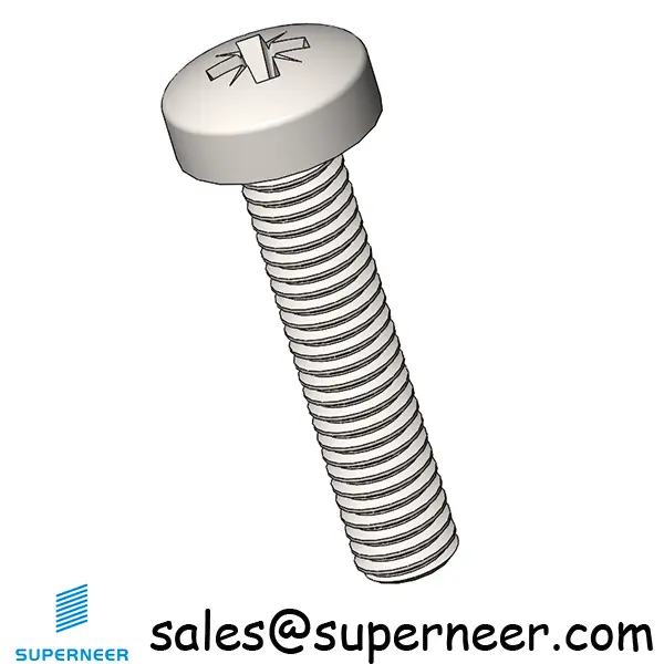 M3 x 14 mm  Pan Head Pozi Machine Screw SUS304 Stainless Steel Inox  ISO 7045