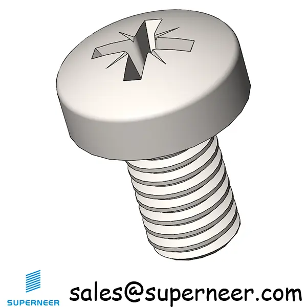M3.5 x 6 mm  Pan Head Pozi Machine Screw SUS304 Stainless Steel Inox  ISO 7045