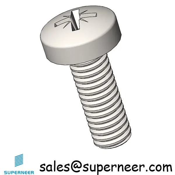 M3.5 x 10 mm  Pan Head Pozi Machine Screw SUS304 Stainless Steel Inox  ISO 7045