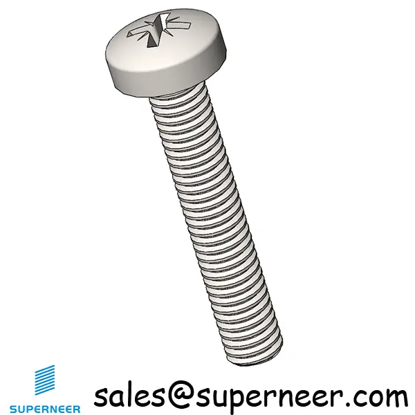 M3.5 x 20 mm  Pan Head Pozi Machine Screw SUS304 Stainless Steel Inox  ISO 7045