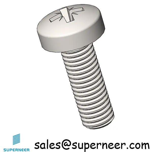 M4 x 12 mm  Pan Head Pozi Machine Screw SUS304 Stainless Steel Inox  ISO 7045