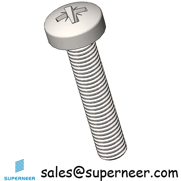 M4 x 20 mm  Pan Head Pozi Machine Screw SUS304 Stainless Steel Inox  ISO 7045