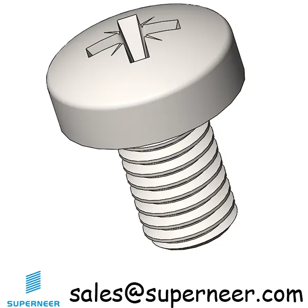 M5 x 8 mm  Pan Head Pozi Machine Screw SUS304 Stainless Steel Inox  ISO 7045