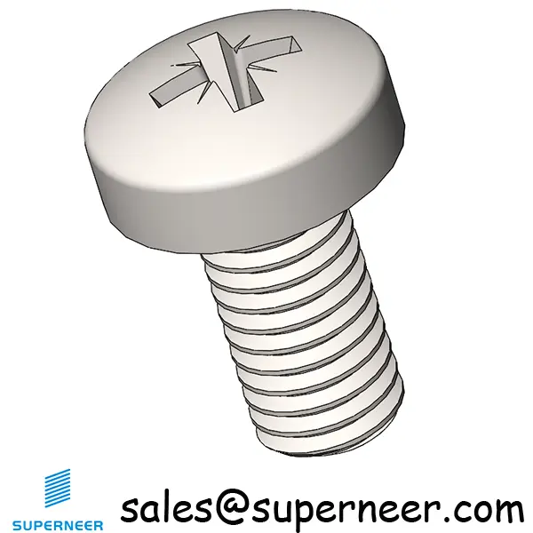 M5 x 10 mm  Pan Head Pozi Machine Screw SUS304 Stainless Steel Inox  ISO 7045