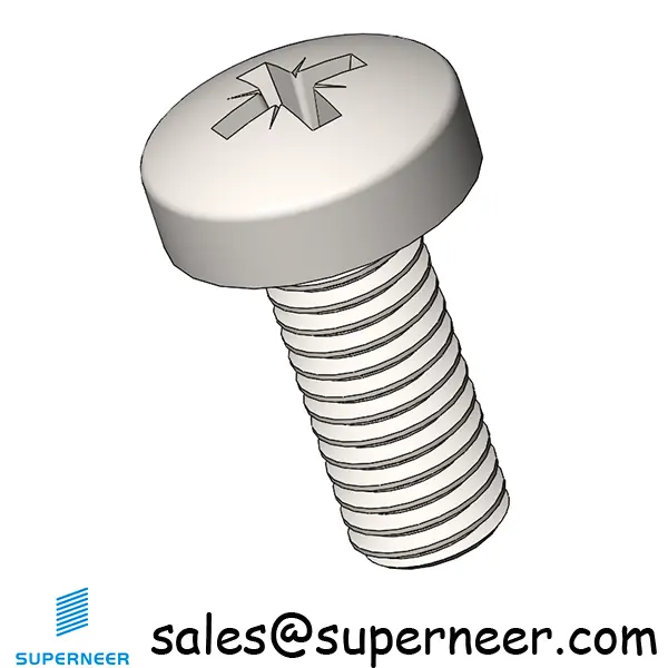 M5 x 12 mm  Pan Head Pozi Machine Screw SUS304 Stainless Steel Inox  ISO 7045