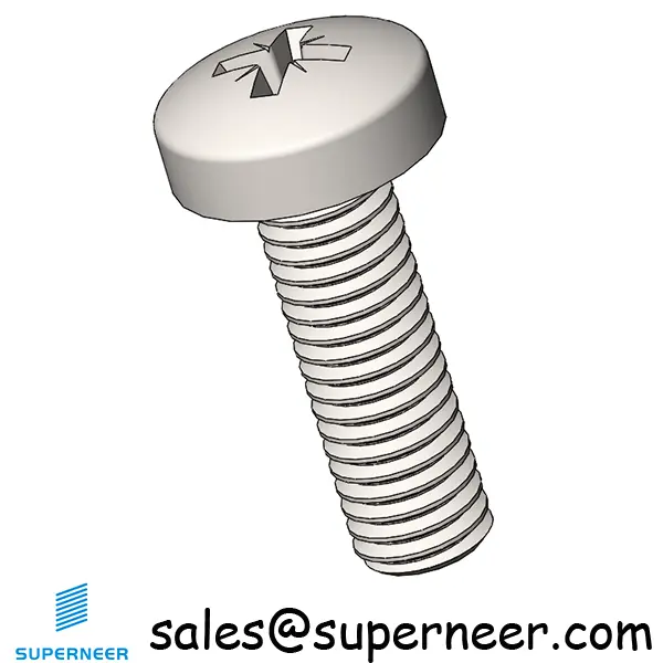 M5 x 16 mm  Pan Head Pozi Machine Screw SUS304 Stainless Steel Inox  ISO 7045