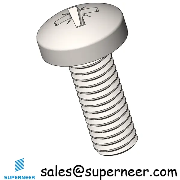 M6 x 16 mm  Pan Head Pozi Machine Screw SUS304 Stainless Steel Inox  ISO 7045