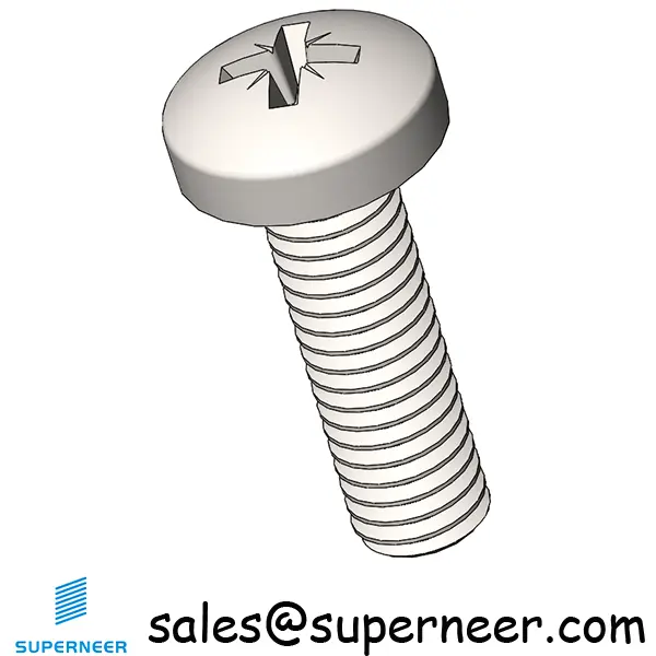 M6 x 20 mm  Pan Head Pozi Machine Screw SUS304 Stainless Steel Inox  ISO 7045