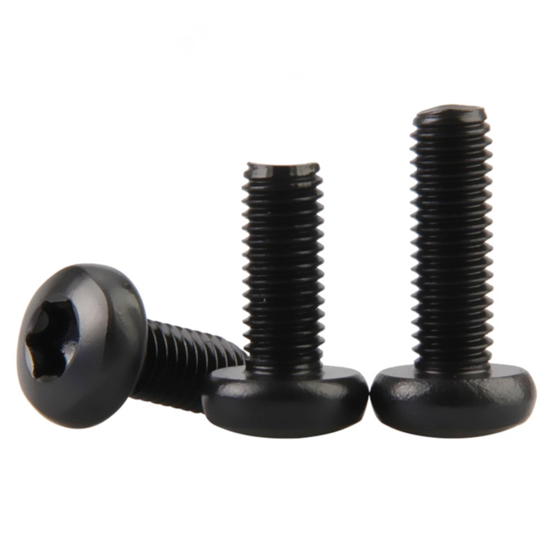 M3 x 10 mm Pan Head Torx Machine Screw Steel Black ISO 14583