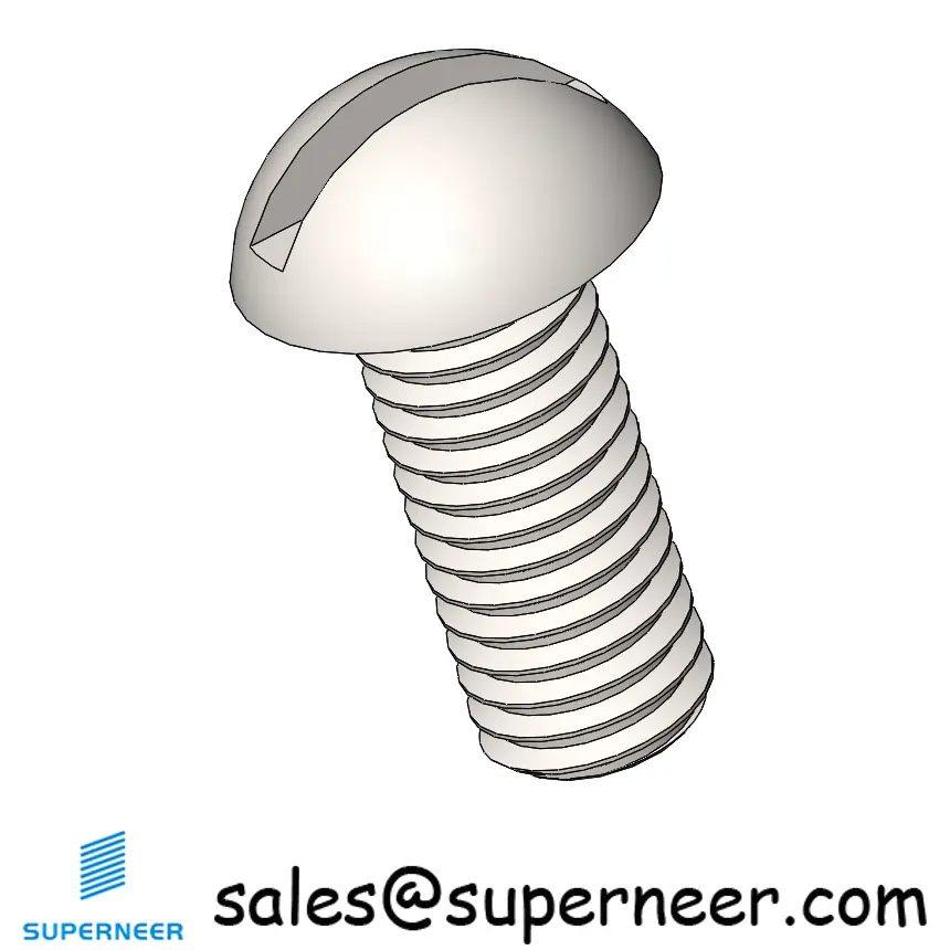 M5 x 12mm  Round Head Slotted  Machine Screw SUS304 Stainless Steel Inox