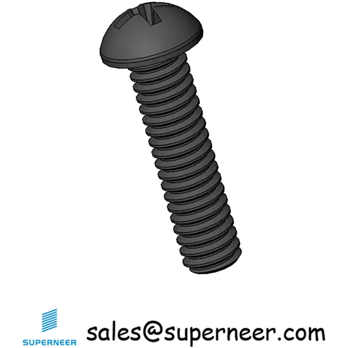 M2 x 8 mm Round Head Phillips Machine Screw Steel Black