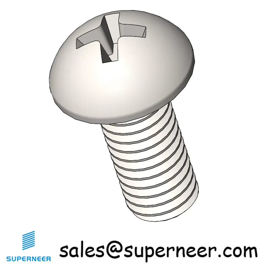 M6 x 14 mm Round Head Phillips Machine Screw SUS304 Stainless Steel Inox