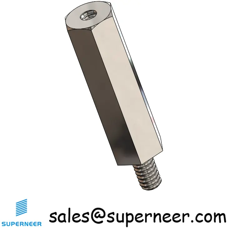 2-56 x 21/32" Standoff Screw SUS303 Stainless Steel Inox Hex Male Female Spacers 