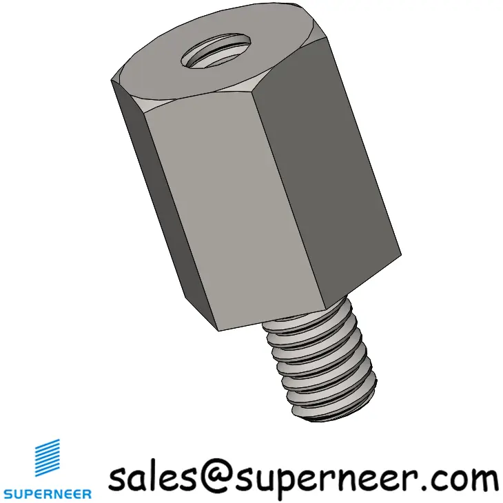 M2.5 x 7mm SUS303 Stainless Steel Inox Standoffs Hex Male Female Spacers