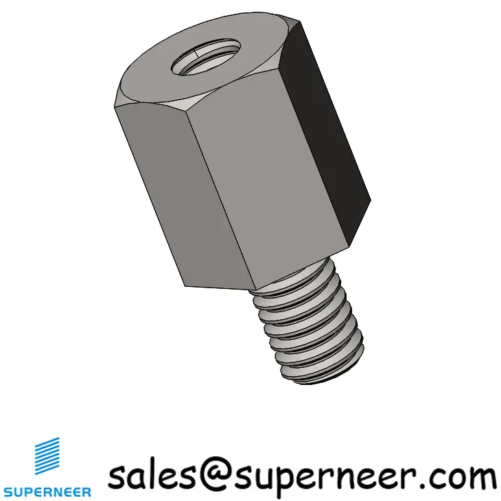 M2.5 x 6mm Hex Spacers Male Standoffs Female SUS303 Stainless Steel Inox