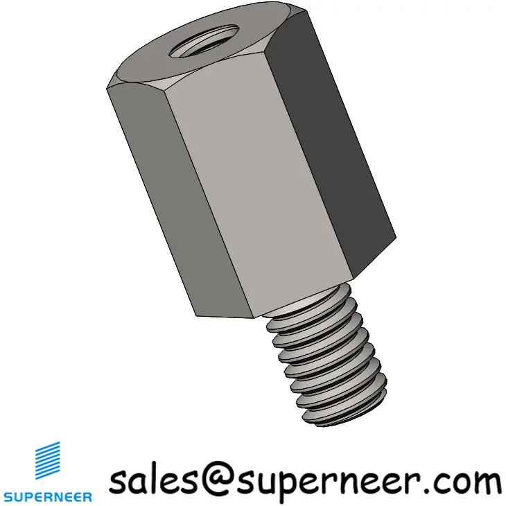 M2.5 x 7mm Hex Spacers Male Standoffs Female SUS303 Stainless Steel Inox