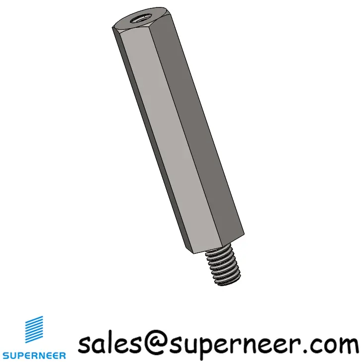 M2.5 x 22mm Hex Spacers Male Standoffs Female SUS303 Stainless Steel Inox