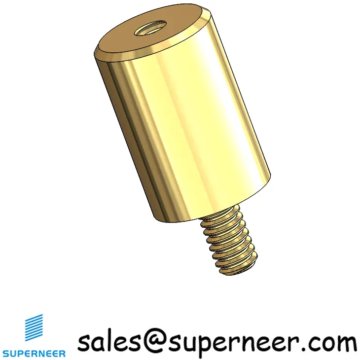 2-56 x 3/8" Inch Standoff  Round Brass Male Female Threaded Spacers