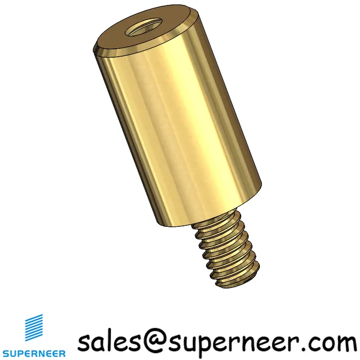 4-40 x 7/16" Round Male Female Brass Standoffs & Spacers