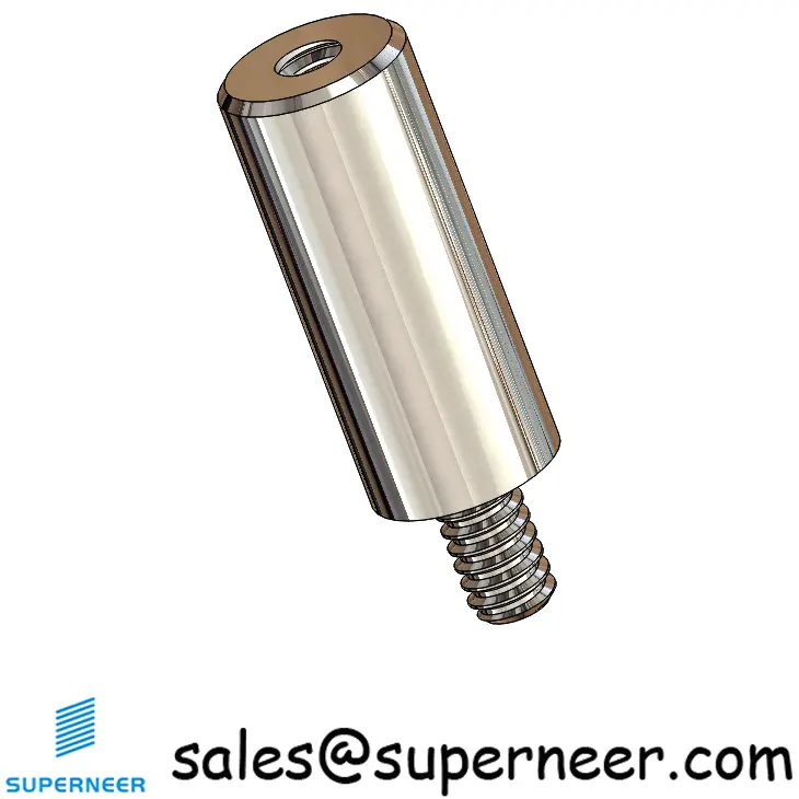 4-40 x 19/32" Round Male Female SUS303 Stainless Steel Inox Standoffs & Spacers