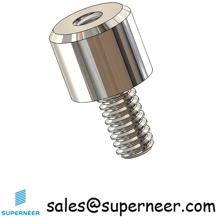 2-56 x 5/32" Round Threaded Standoffs & Spacers SUS303 Stainless Steel Inox Male Female Screws